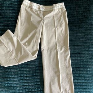 Anthropologie Elevenses Cotton Khaki Pants Size 4